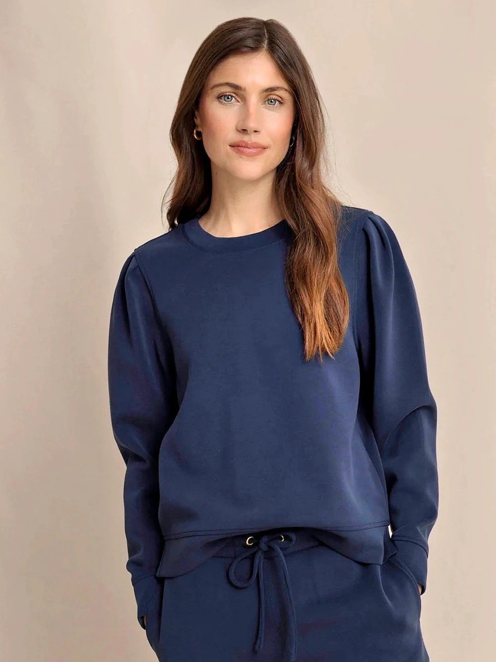 NWT $108 Southern Tide Sara Navy Lounge Pullover Size Small